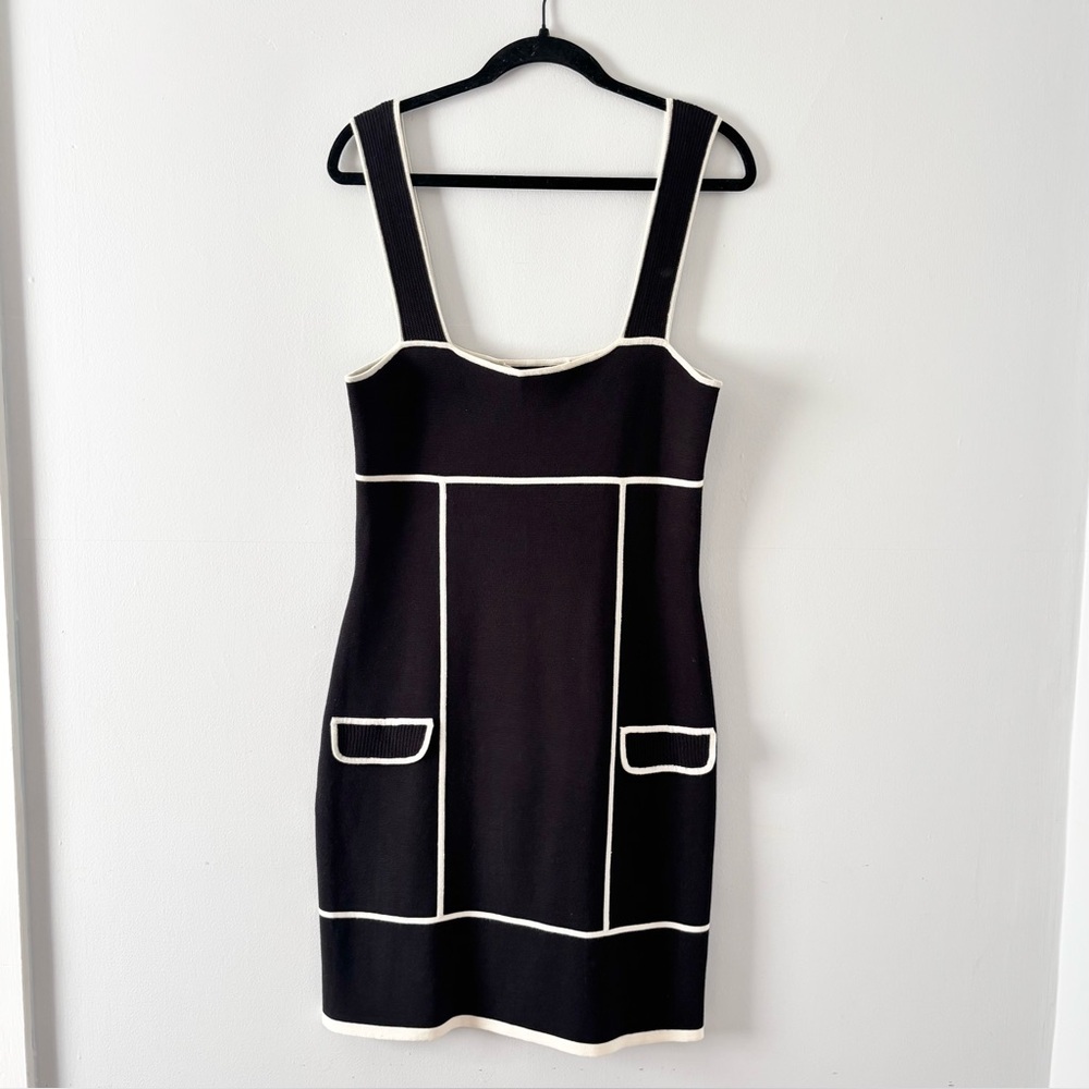 Diane Von Furstenberg Vintage Colorblock Shift Dress Knee-Length Contrast DVF